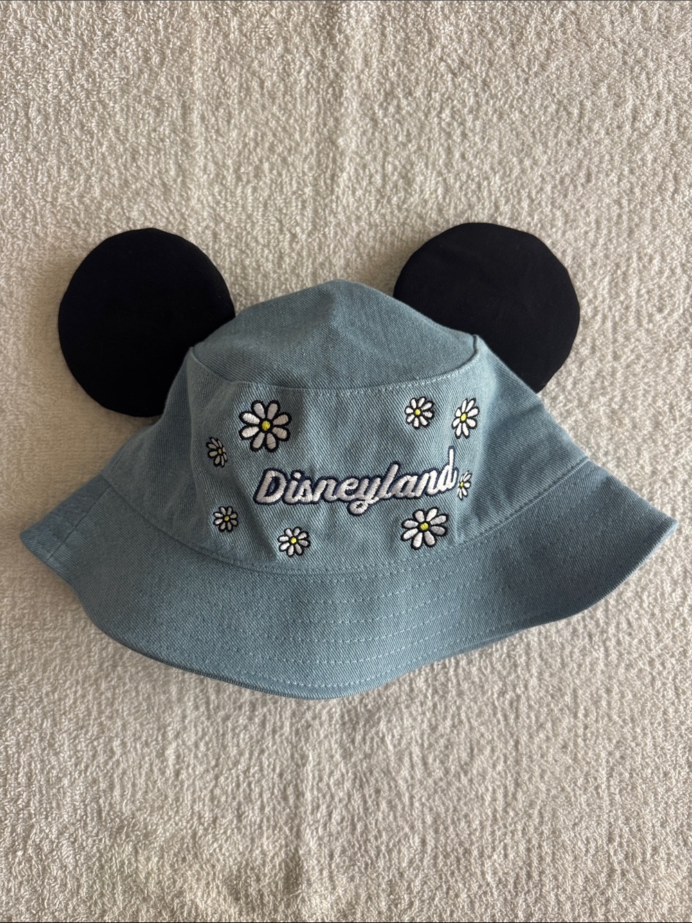 Disney “Disneyland” Daisy Mickey Ear Denim Bucket Hat